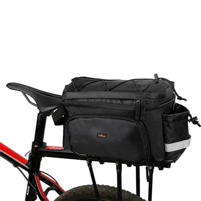 attaching bag to bike rack